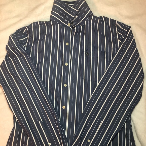 Navy Blue A&F Dress Shirt - Picture 1 of 3